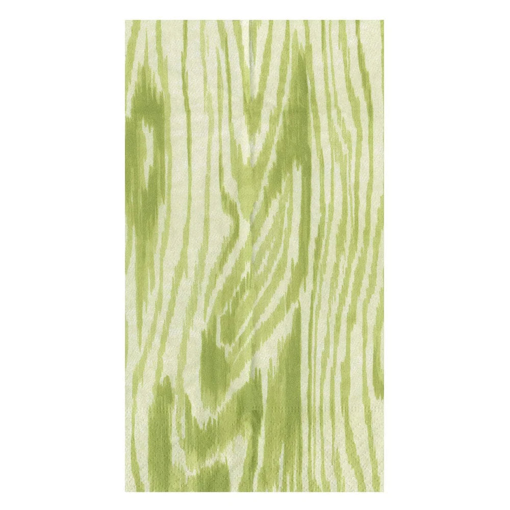 Caspari Woodgrain Napkin in color Moss Green
