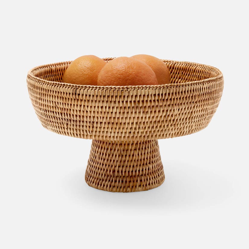 Rattan Footed Bowl