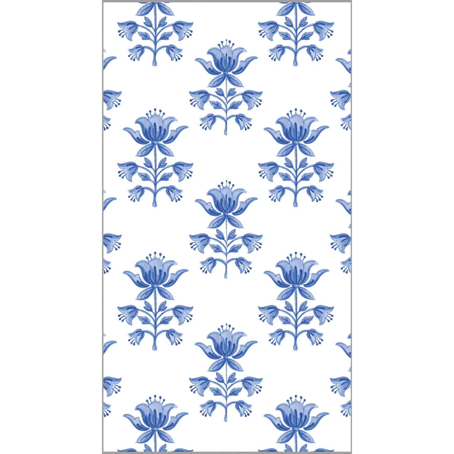 Tulip Block Print Paper Napkins