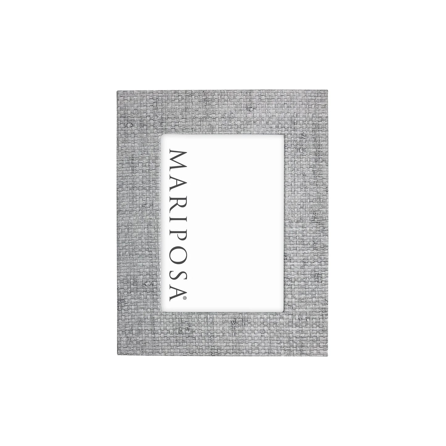 Pale Gray Faux Grasscloth Frame