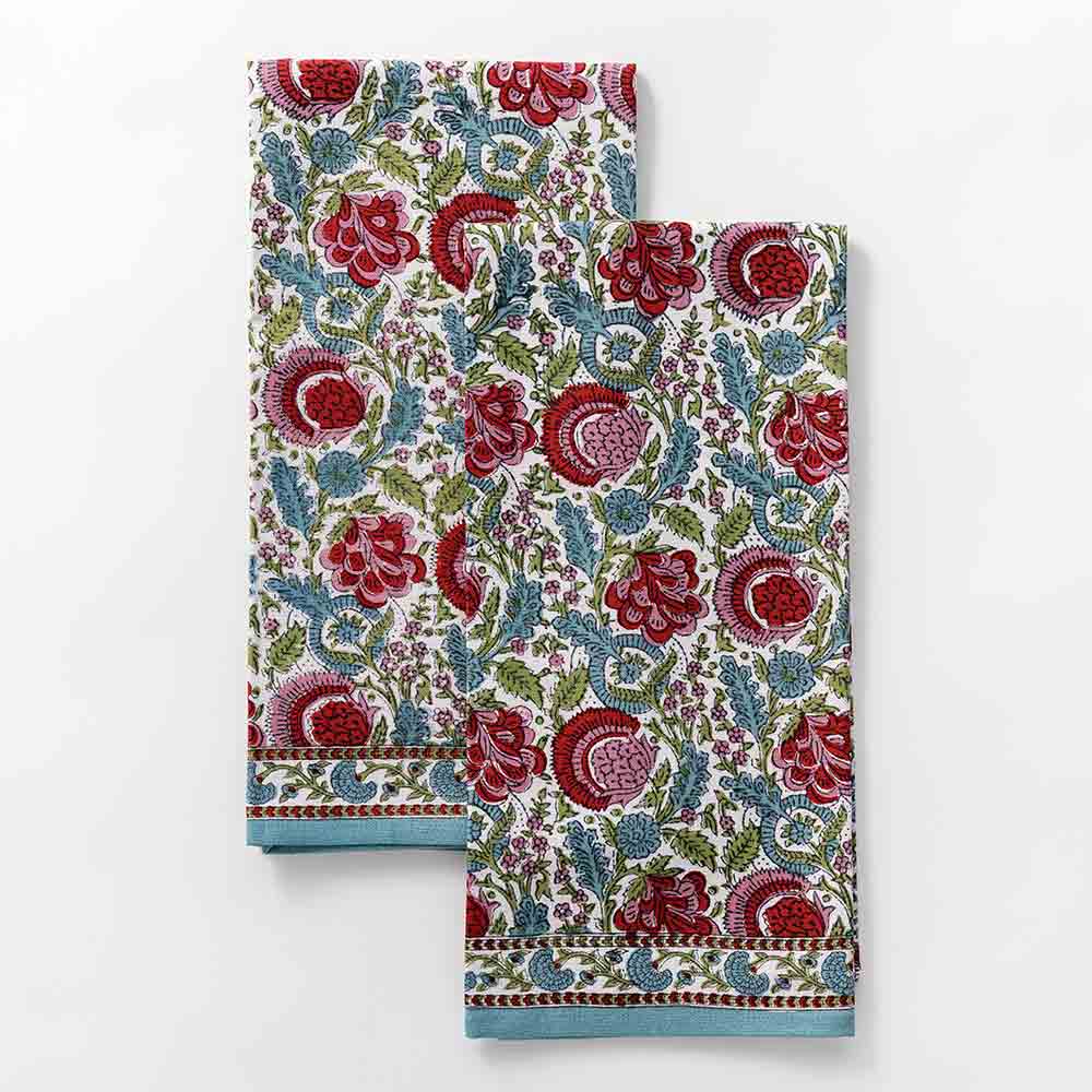 Pomegranate Tea Towels - Set of Two