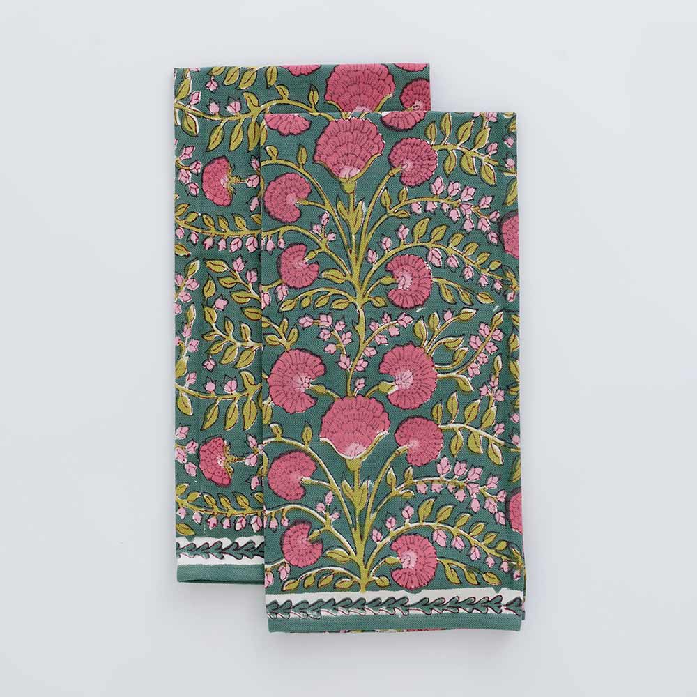 Pomegranate Tea Towels - Set of Two
