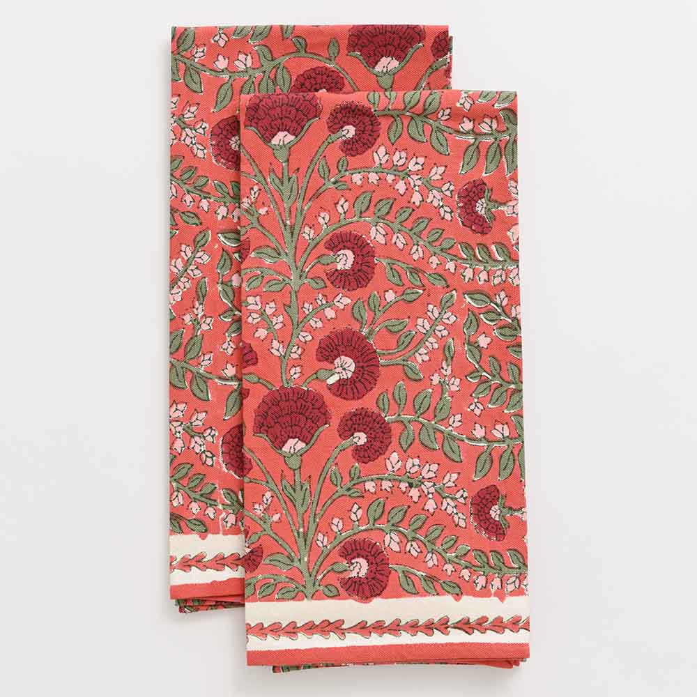 Pomegranate Tea Towels - Set of Two