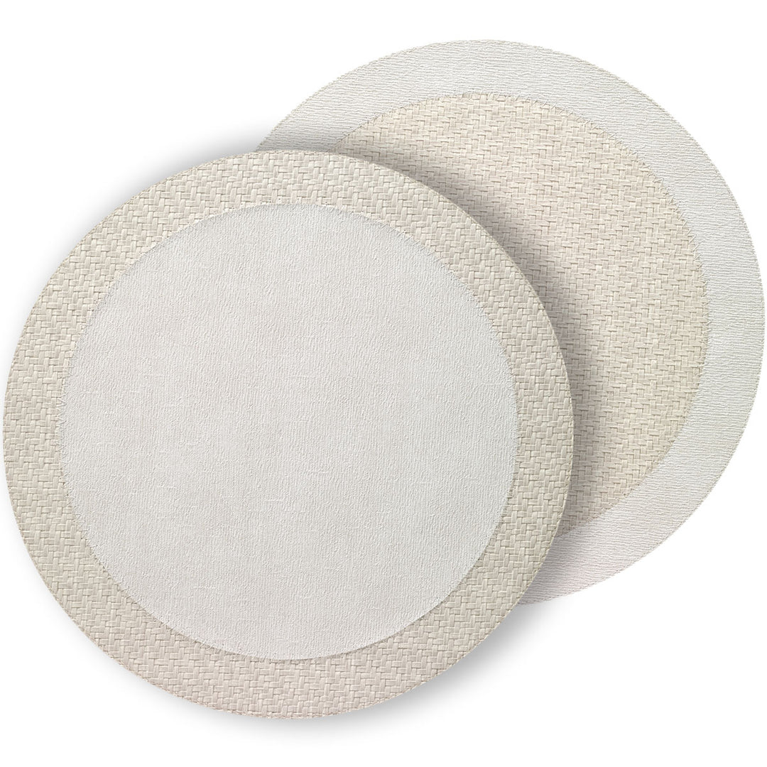 Bodrum Halo Antique White Cream placemats