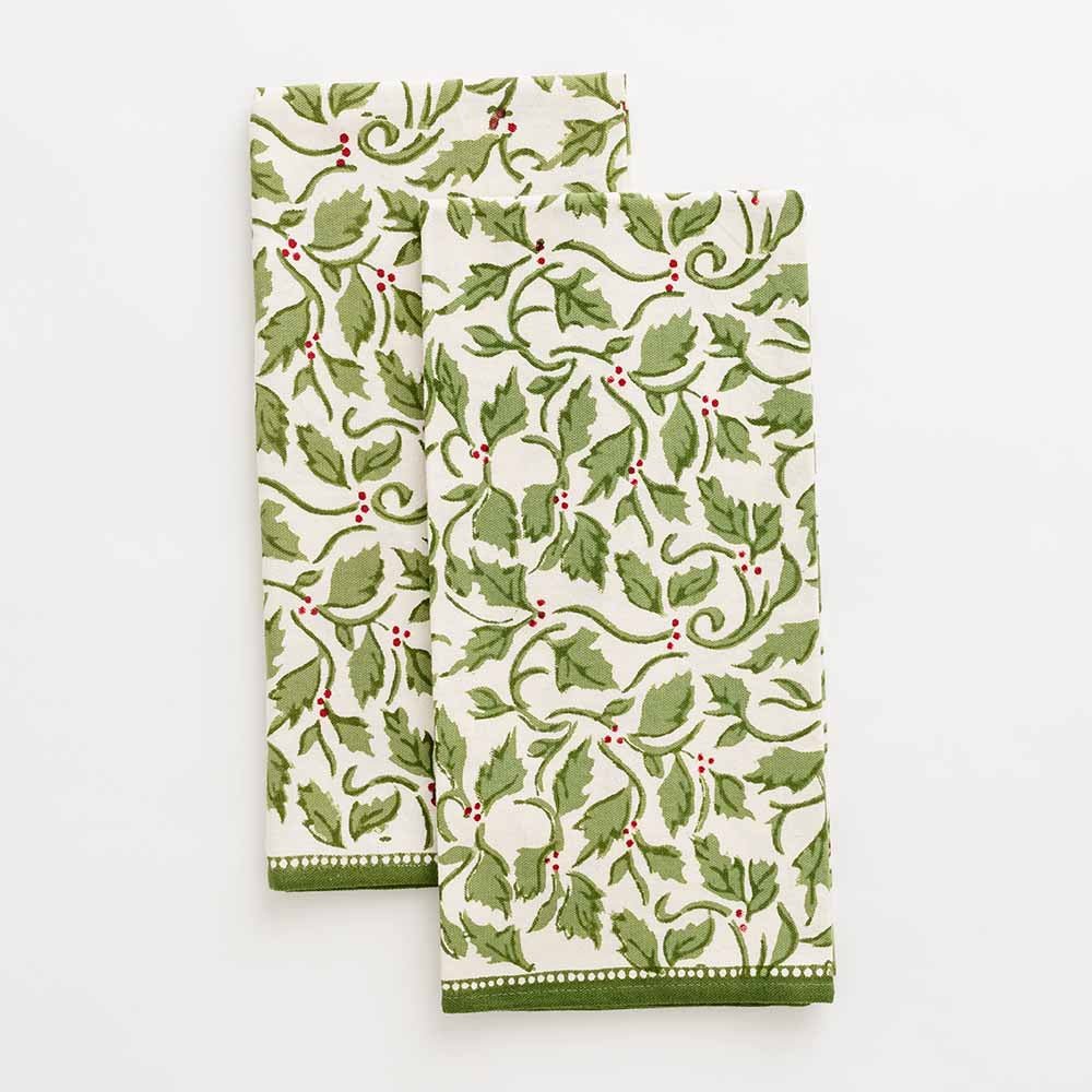 Pomegranate Tea Towels - Set of Two