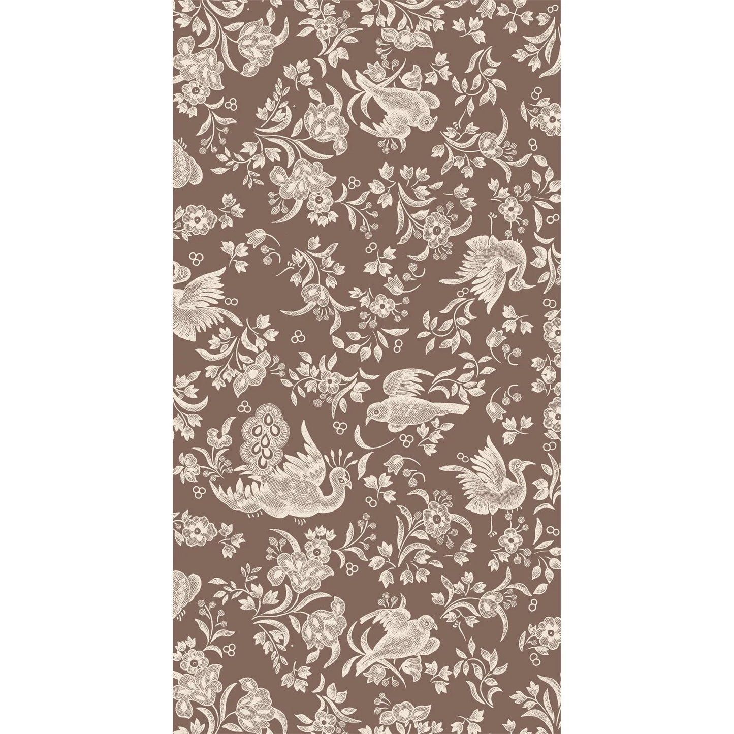 Hester and Cook Brown Regal Peacock Guest Napkins