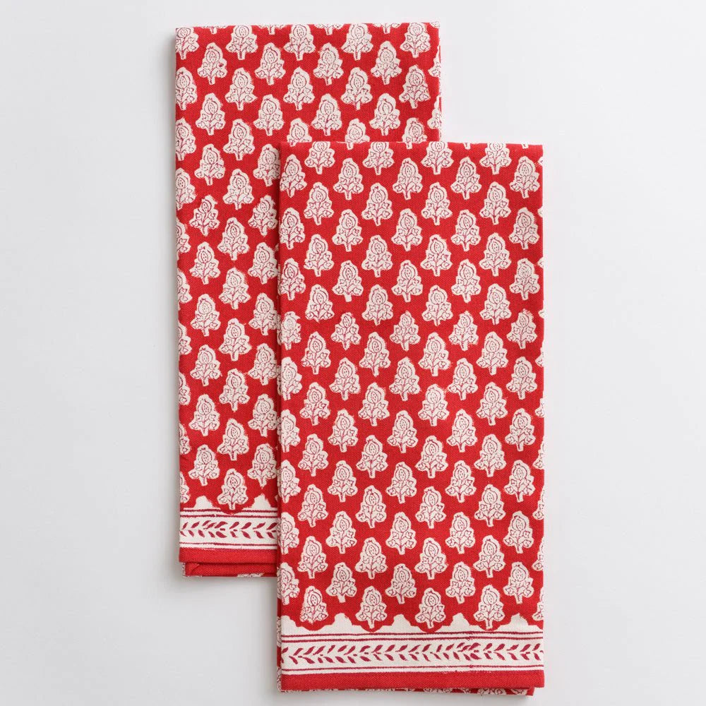 Pomegranate Tea Towels - Set of Two