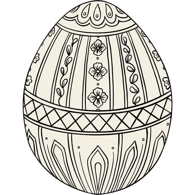 Hester & Cook Die Cut Coloring Easter Egg Placemat
