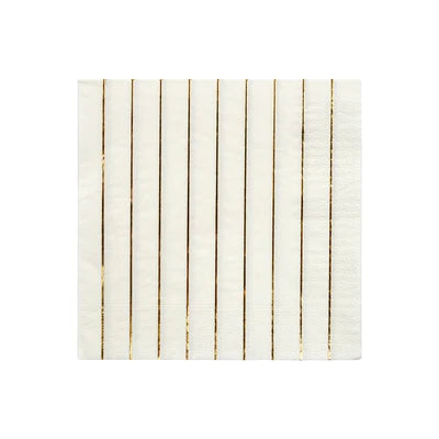 Gold Stripe Small Napkin