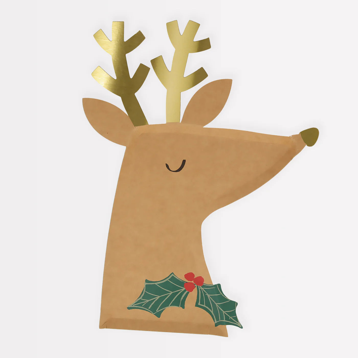 Reindeer with Raffia Bow Plates