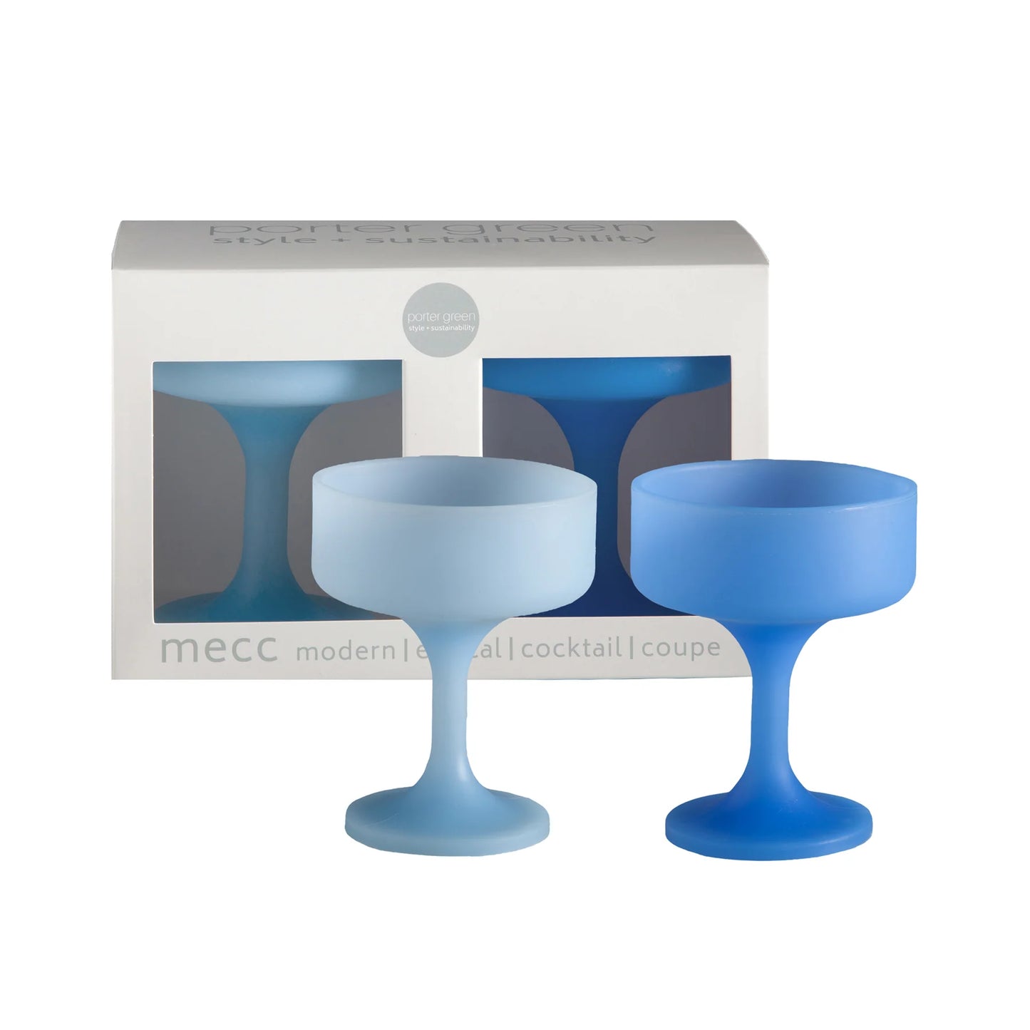 Porter Green Silicone Cocktail Coupes