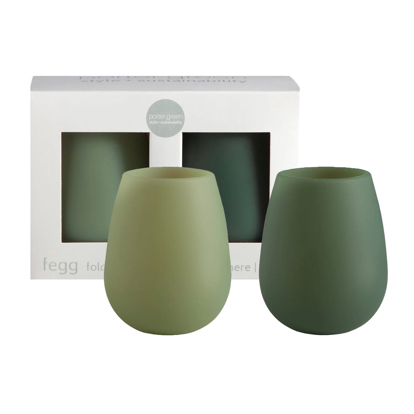 Porter Green Silicone Tumblers