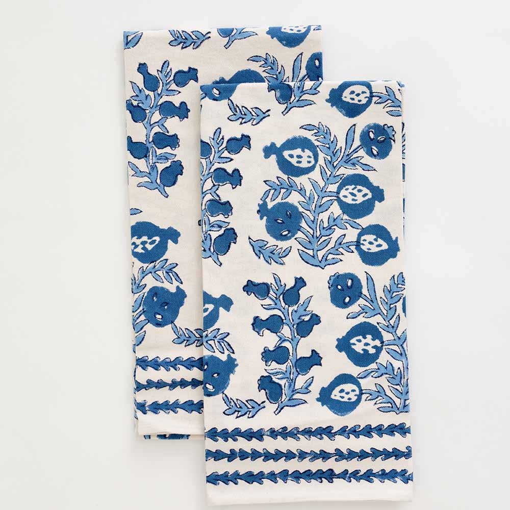 Pomegranate Tea Towels - Set of Two