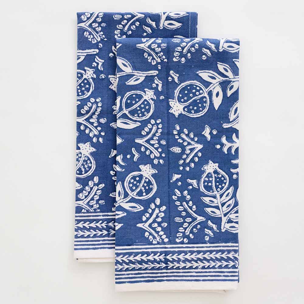 Pomegranate Tea Towels - Set of Two