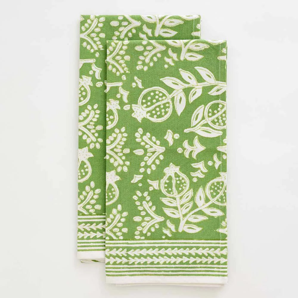 Pomegranate Tea Towels - Set of Two