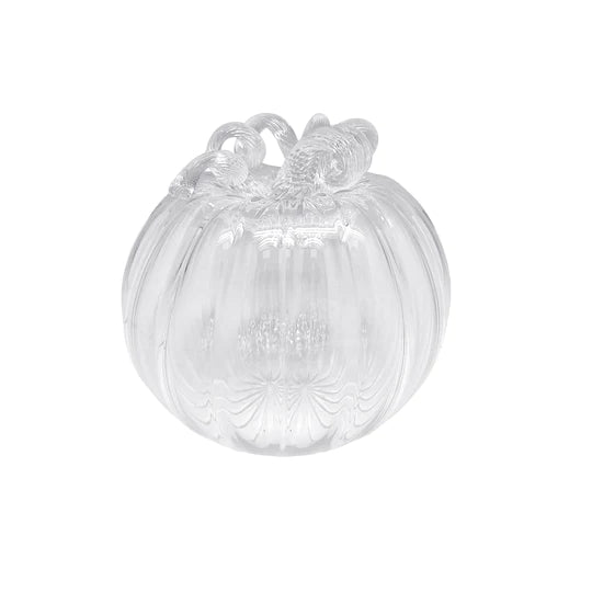Clear Glass Pumpkin