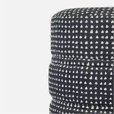 Navy and White Playful Stool