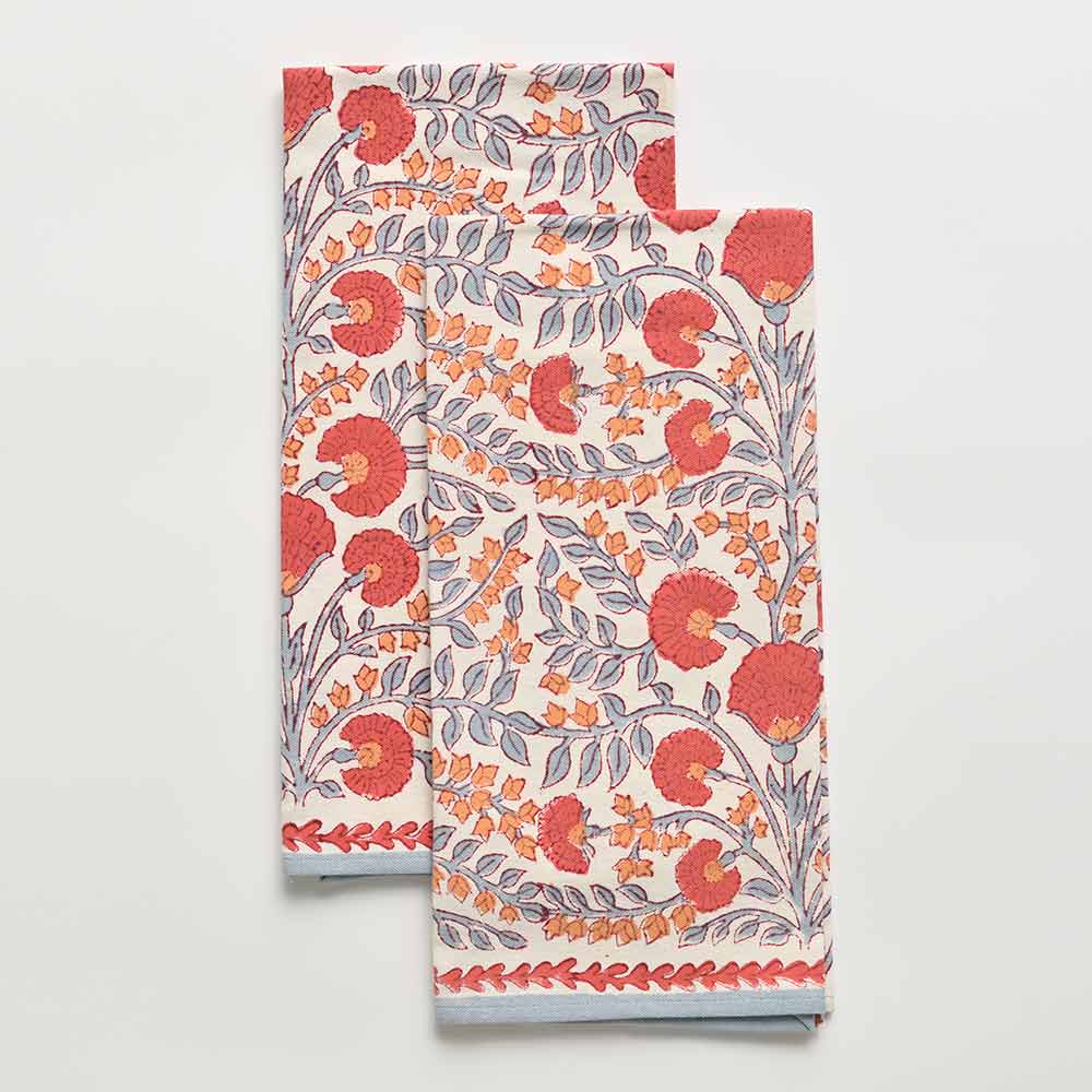 Pomegranate Tea Towels - Set of Two