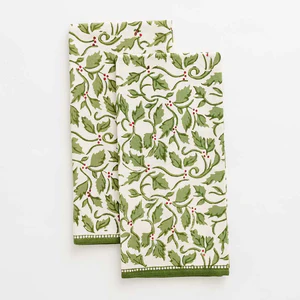 Pomegranate Tea Towels - Set of Two