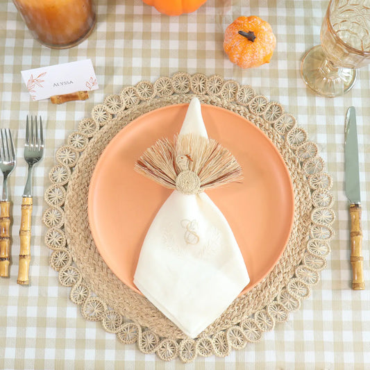 Turkey Fringe Napkin Rings