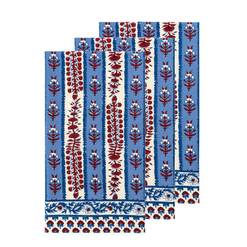 Couleur Nature - Provence Avignon Red & Blue Tea Towel s/o 2