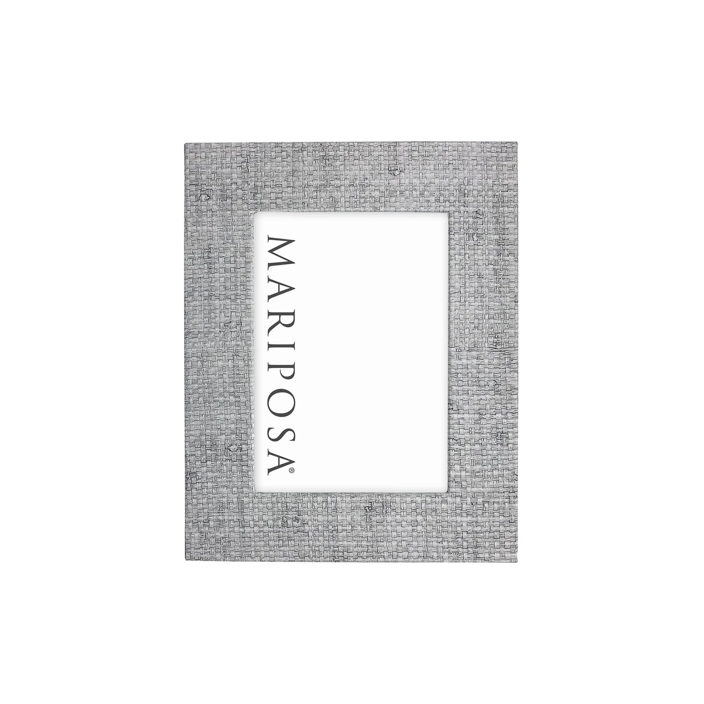 Pale Gray Faux Grasscloth Frame