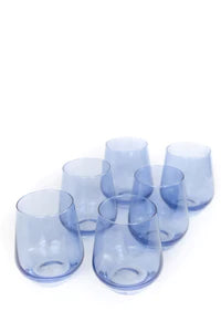 Glass Stemless Wine Glasses