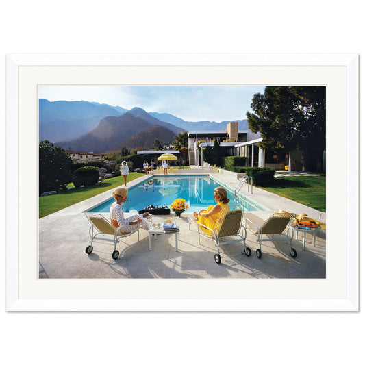 "Poolside Glamour"- Slim Aarons Framed Print