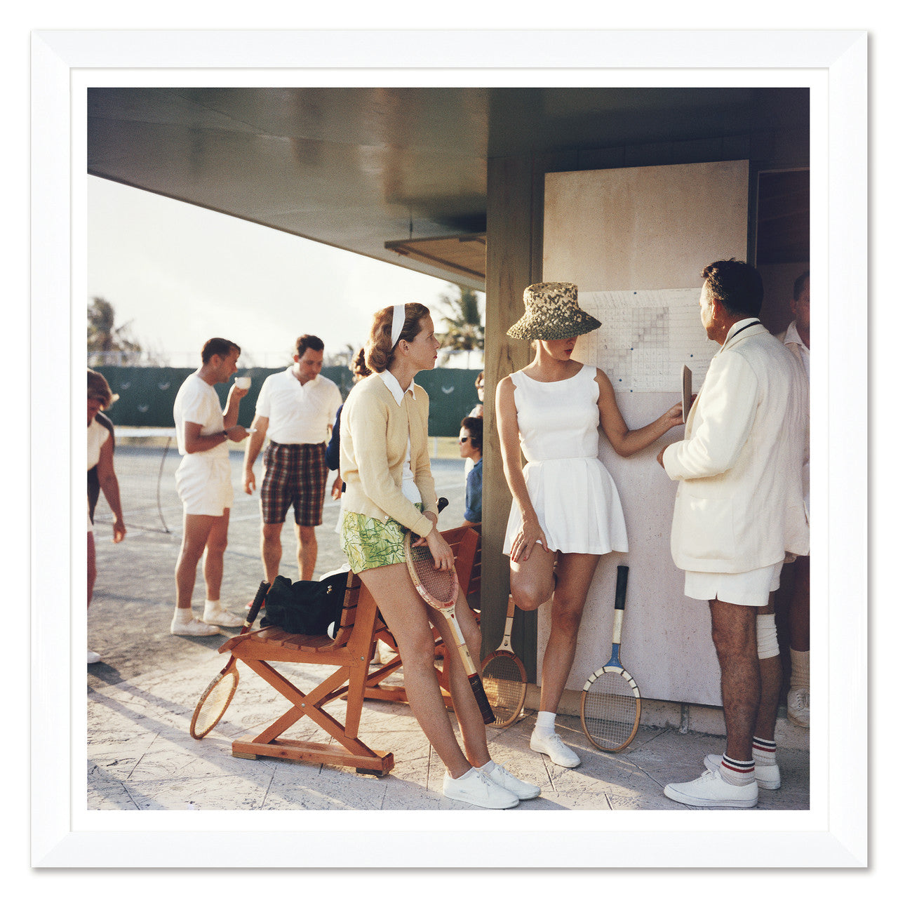 "Tennis in the Bahamas"- Slim Aarons Framed Print