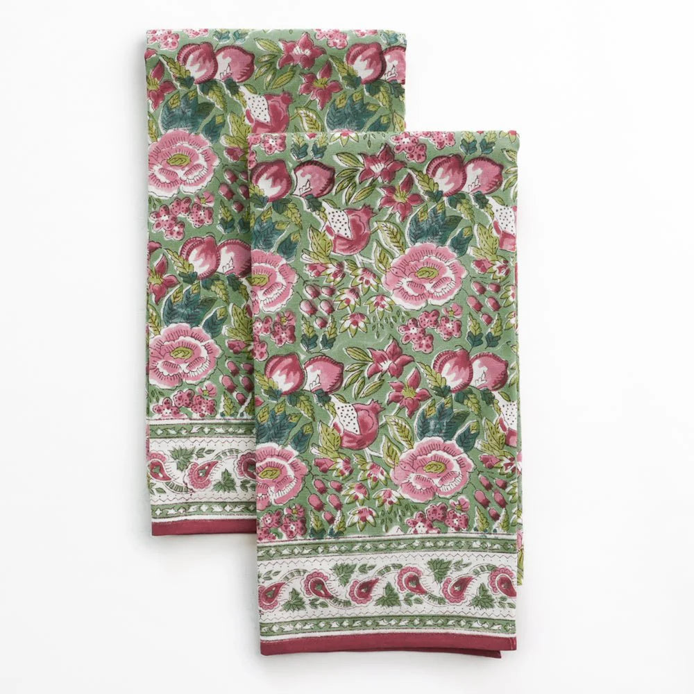 Pomegranate Tea Towels - Set of Two