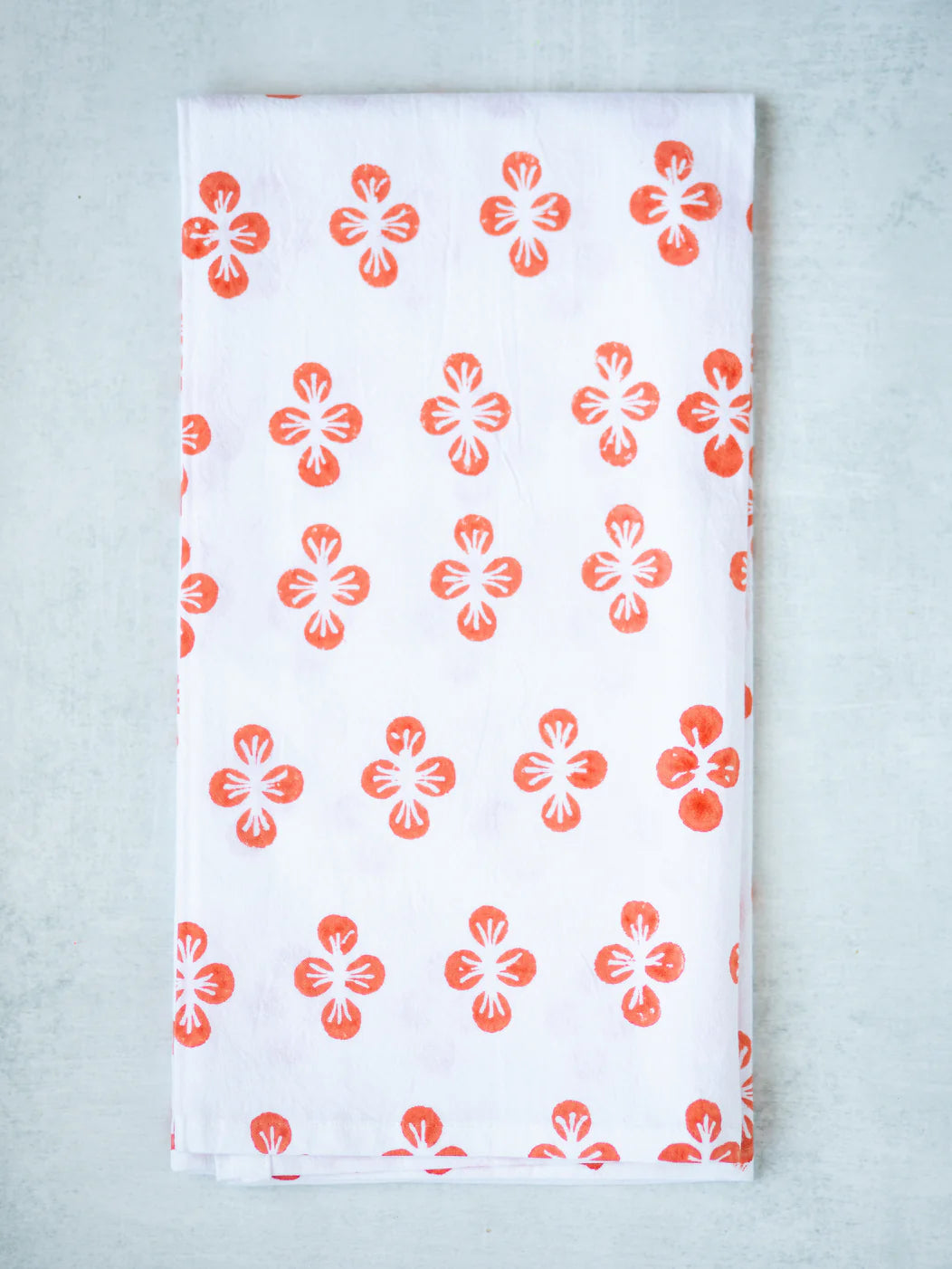 Mended Tea Towel in Dogwood Print
