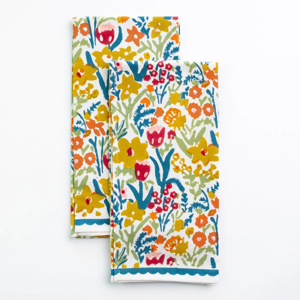 Pomegranate Tea Towels - Set of Two