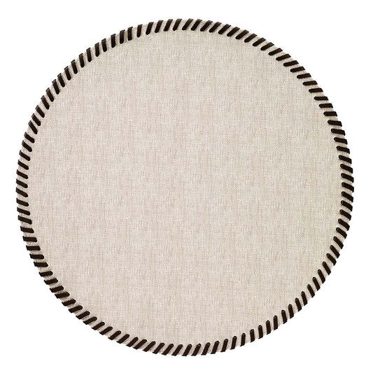 Bodrum Whipstitch Beige Mat