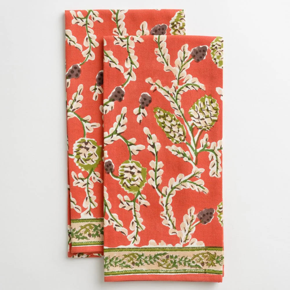 Pomegranate Tea Towels - Set of Two