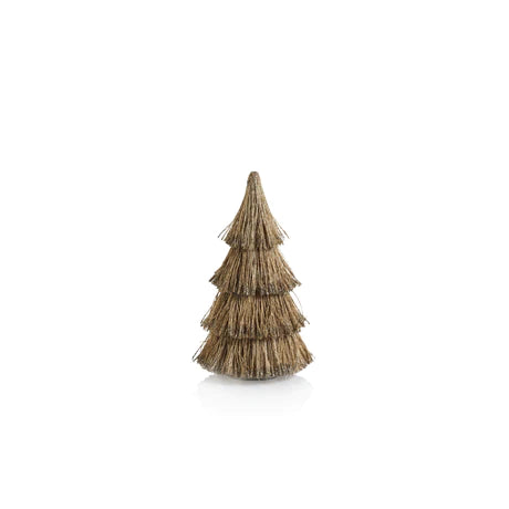 Abaca Rope All-Natural Tree with Glitter Trim