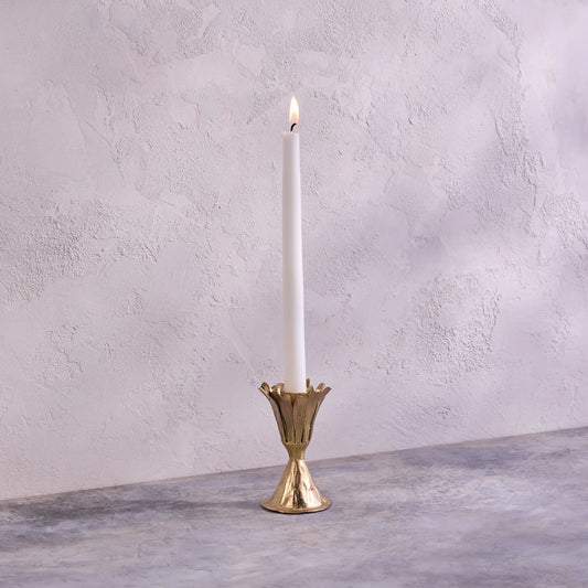 Gold Floral Candleholder