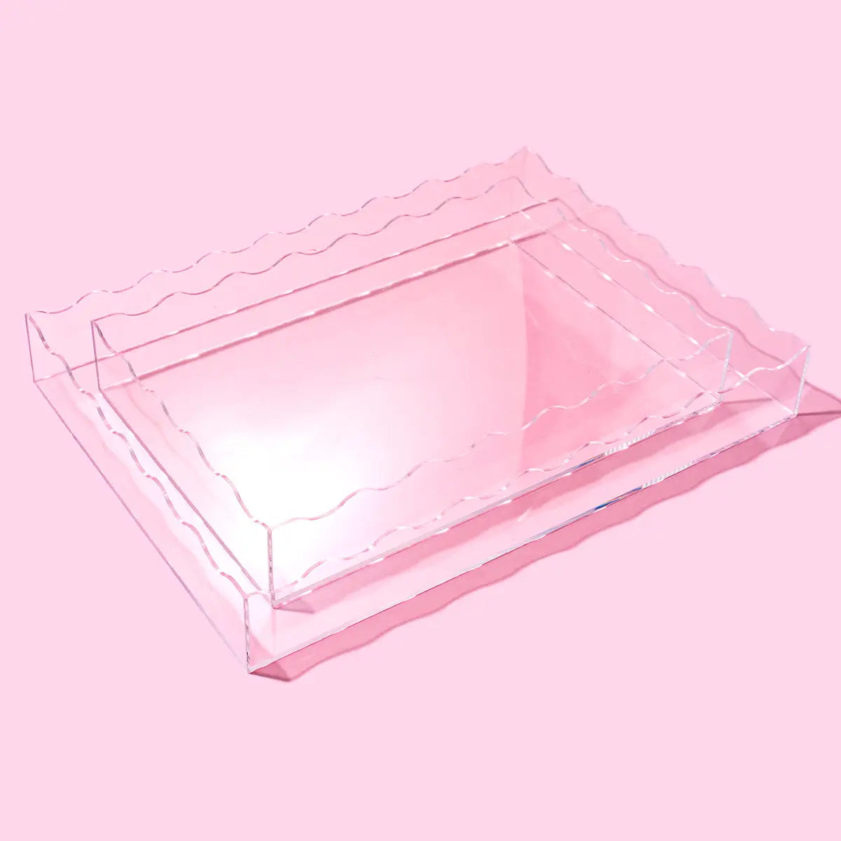 Clear Rectangle Tray