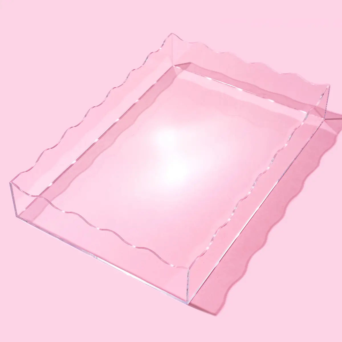 Clear Rectangle Tray