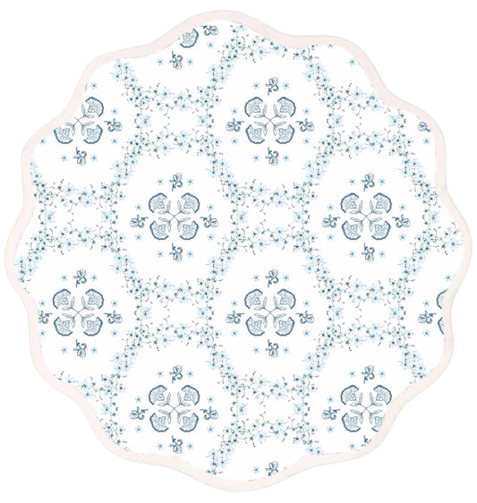 Fenwick Fields Round Scalloped Placemat