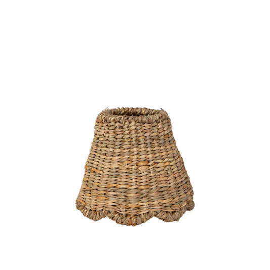 Micro Scalloped Seagrass Lampshade