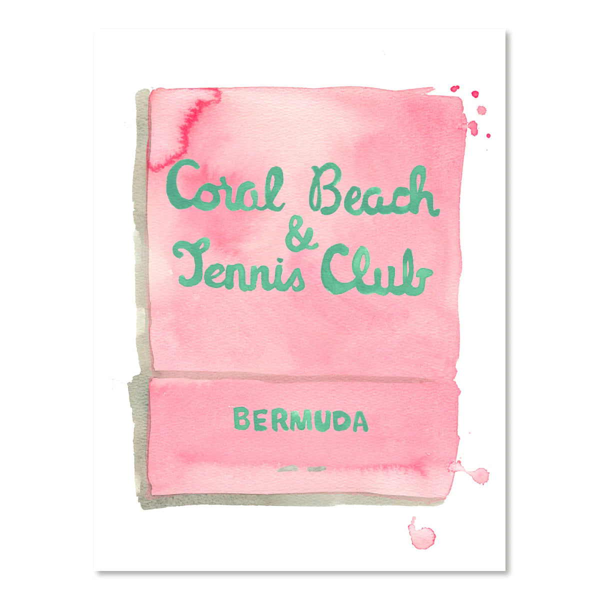 Small Matchbook Watercolor Print - 5 x 7"