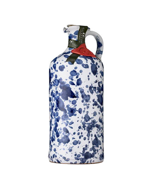 Olive Oil in Hand-Painted Splatter Ceramic