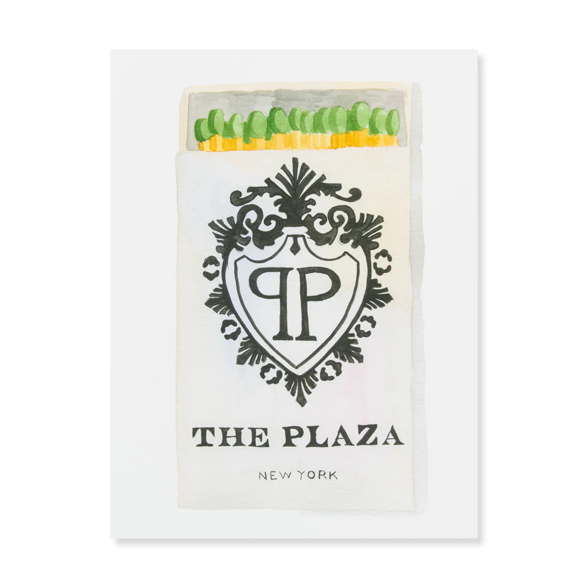Small Matchbook Watercolor Print - 5 x 7"
