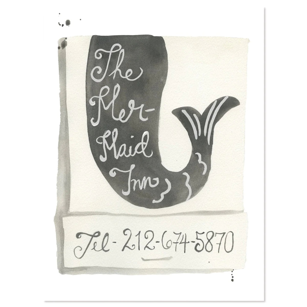 Small Matchbook Watercolor Print - 5 x 7"