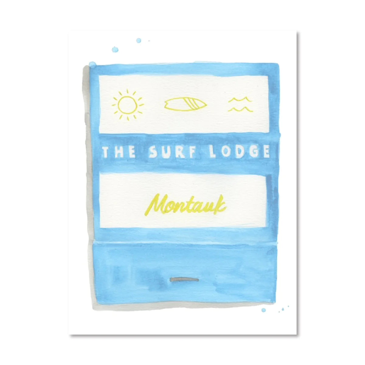 Small Matchbook Watercolor Print - 5 x 7"