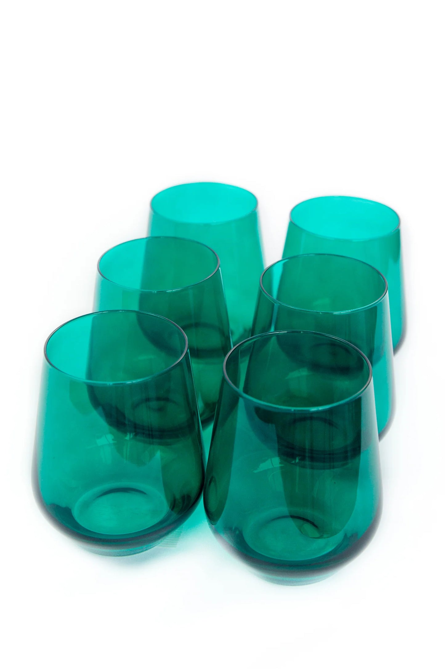 Glass Stemless Wine Glasses