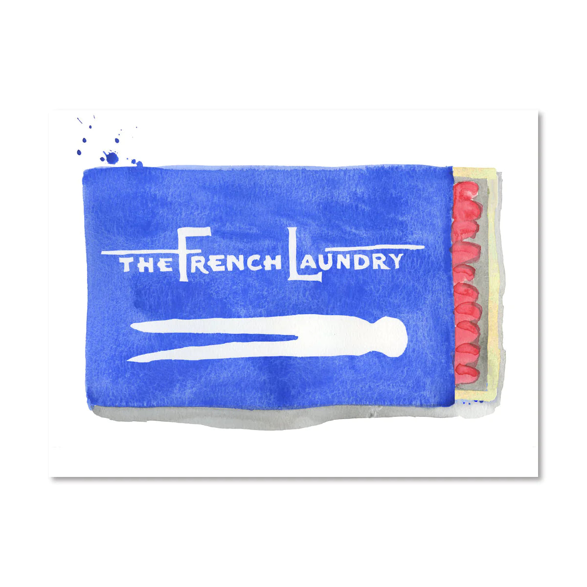 Small Matchbook Watercolor Print - 5 x 7"